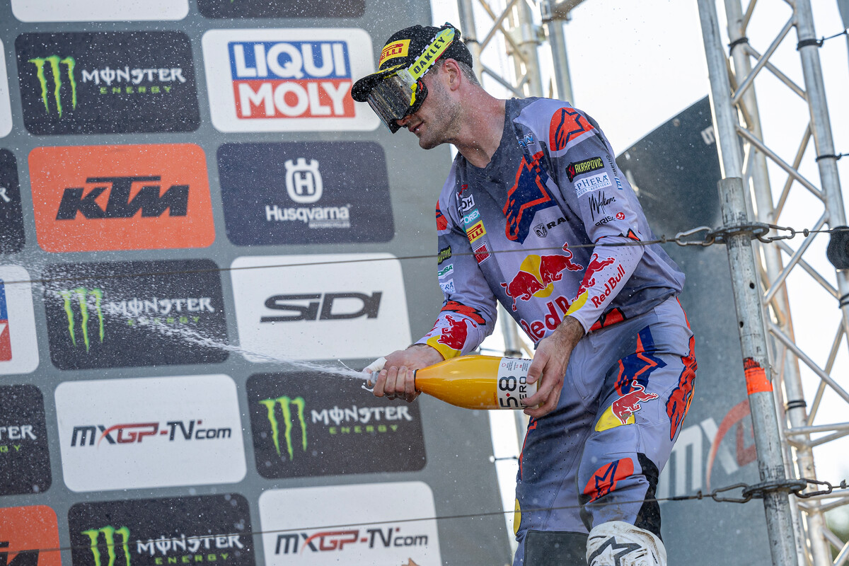 Jeffrey Herlings sul podio di Uddevalla GP di Svezia