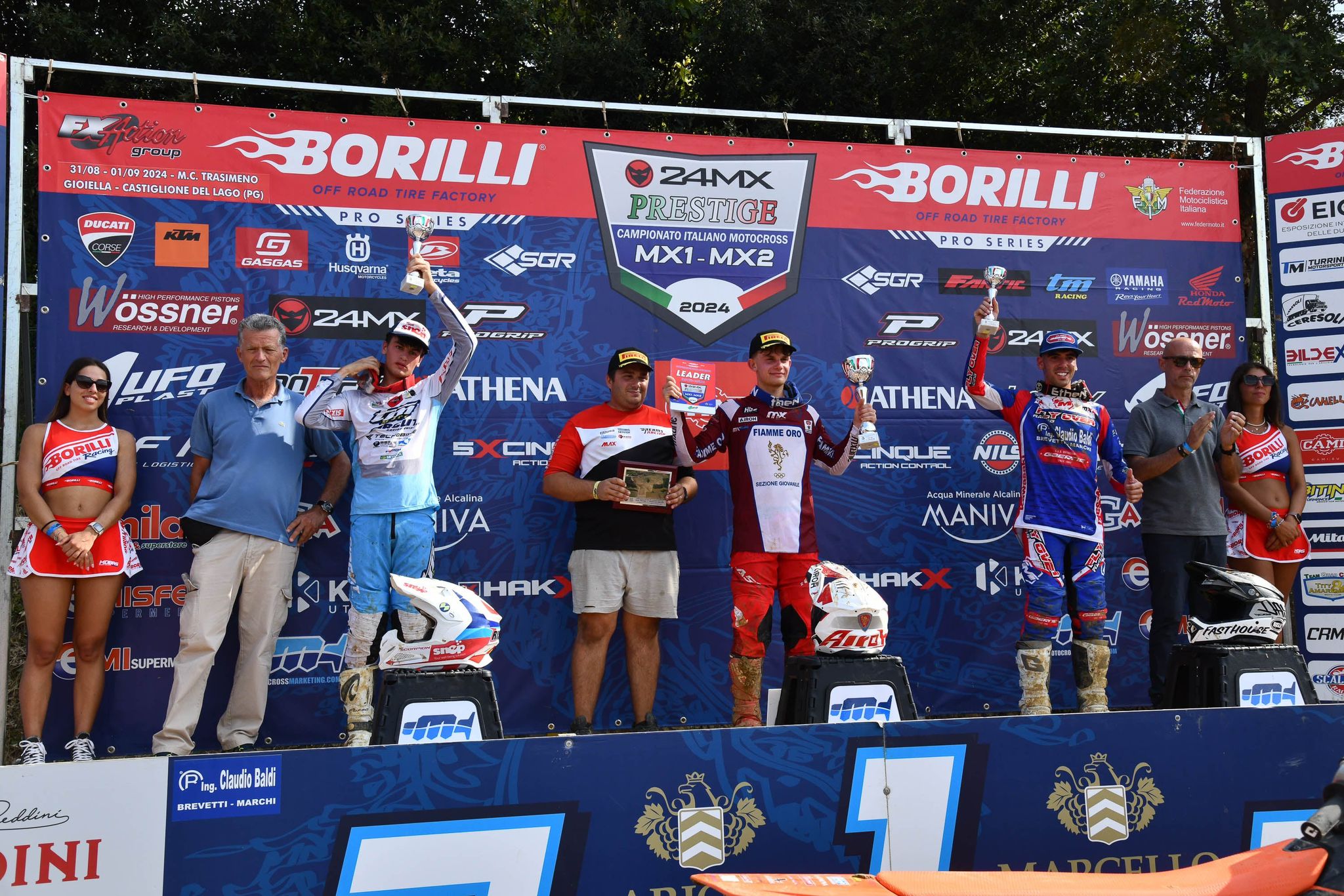 podio MX2 Fast Castiglione del Lago