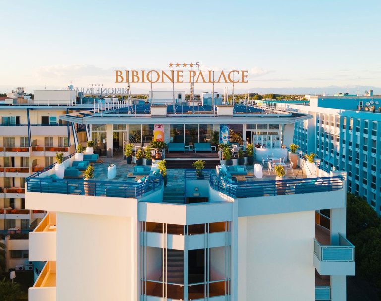 La terrazza del Bibione Palace hotel