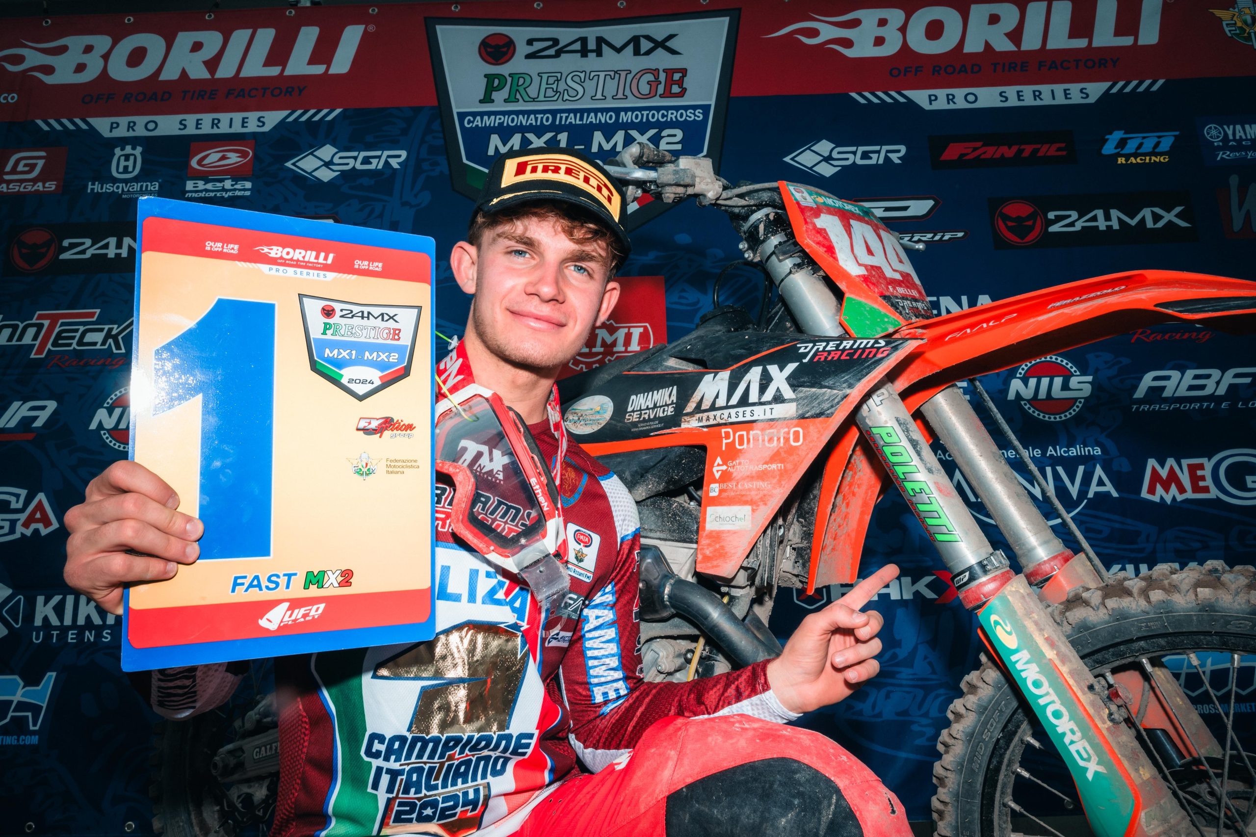 Francesco Bellei campione italiano Fast MX2 2024