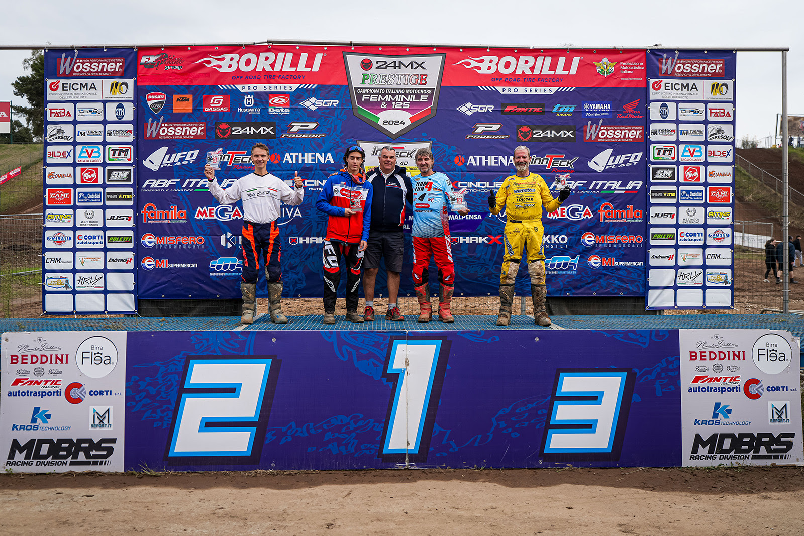 Podio Superveteran Mx1 - ph. Matteo Buccarini