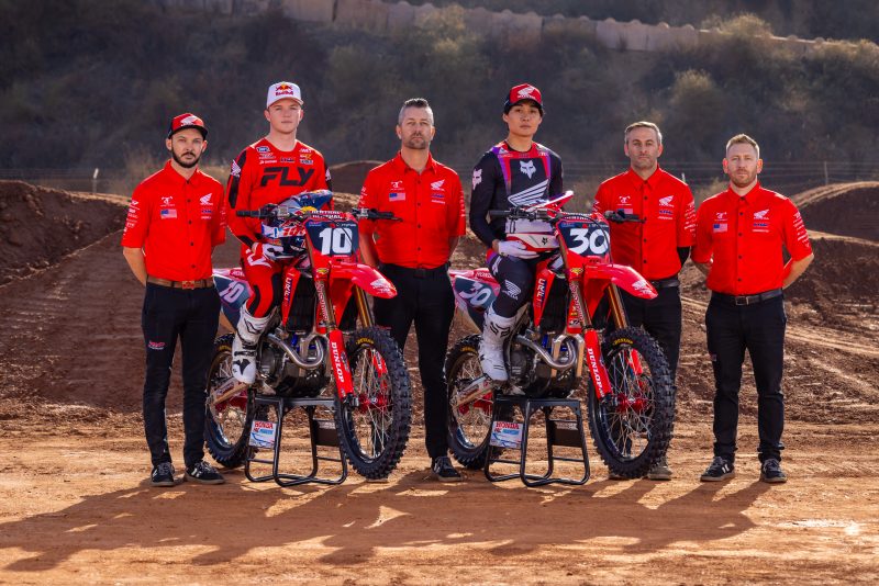 La squadra Honda HRC per la classe 250 - Jo Shimoda correrà nella costa Ovest