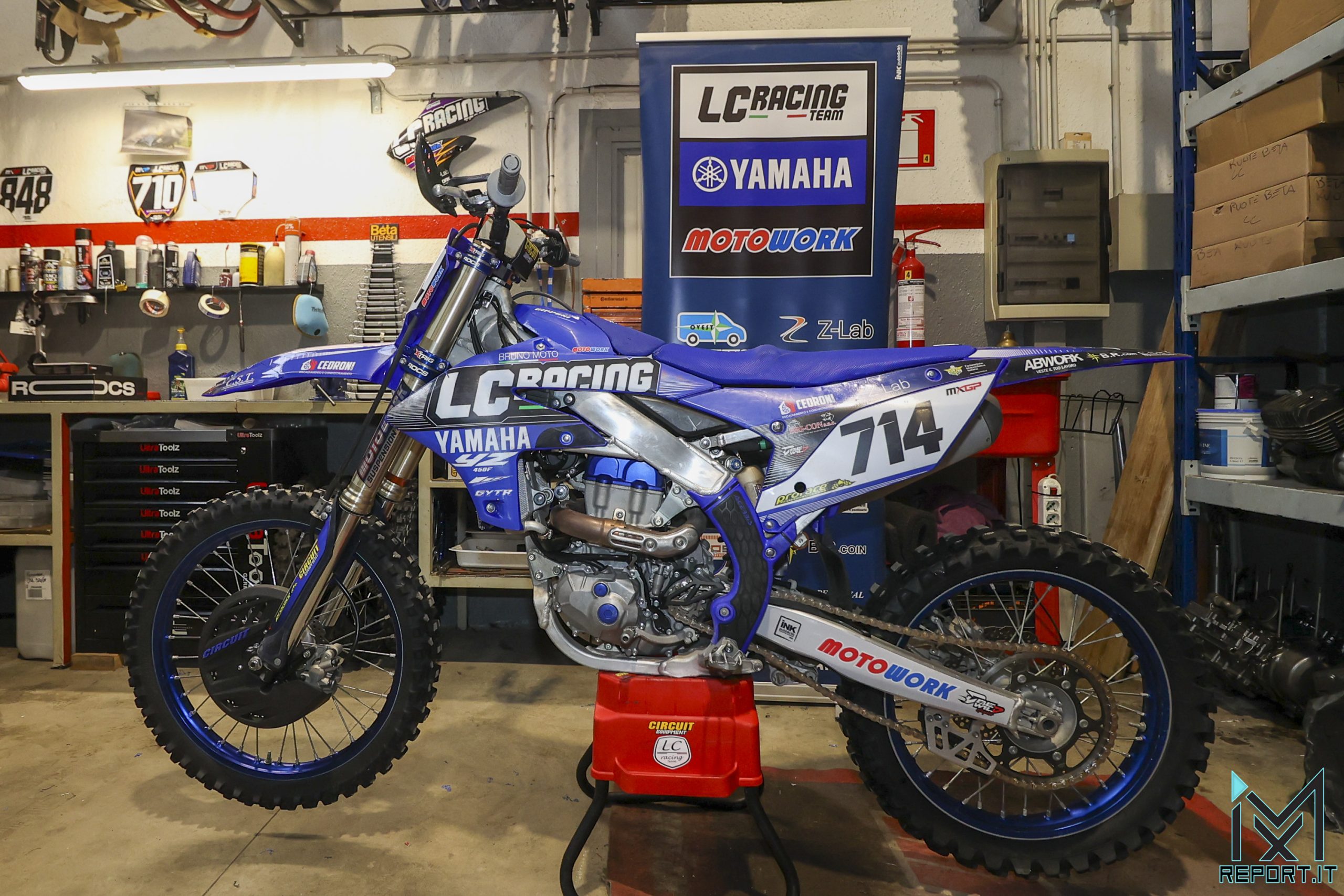 La Yamaha YZF 450 preparata da Motowork per Nicholas Gipponi 